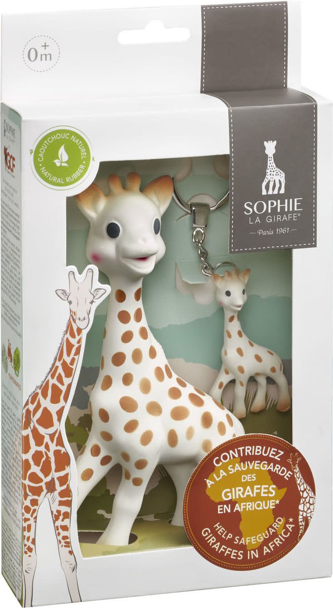 Sophie de giraf - Bijtspeelgoed - Save the Giraffes - inclusief sleutelhanger