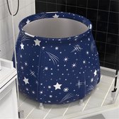 Draagbaar opvouwbaar bad 80 cm blauw en sterren