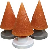 Kegelvormige Kaars I Set van 3 stuks I Kleur: Cinnamon I Mooi geschenk cadeau I Decoratieve accessoires I Voor binnen en buiten