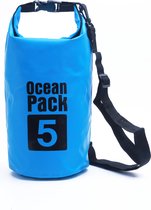 Nixnix Waterdichte Tas - Dry bag - 5L - Licht Blauw - Ocean Pack - Dry Sack - Survival Outdoor Rugzak - Drybags - Boottas - Zeiltas