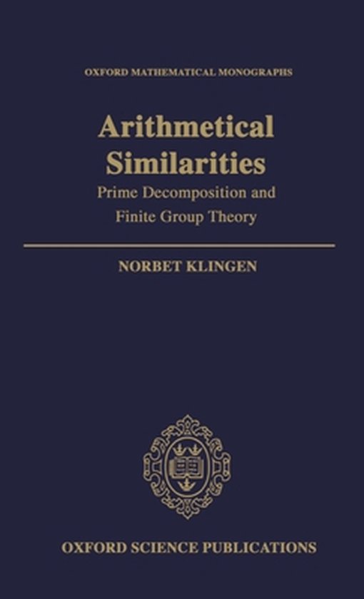 Oxford Mathematical Monographs- Arithmetical Similarities - cover