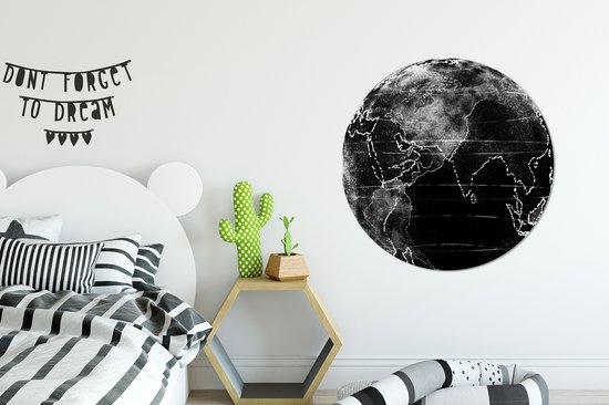 WallCircle - Peinture - Ligne Terre - Multicolore - 90 X 90 Cm