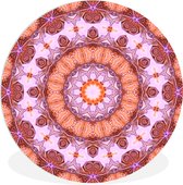 WallCircle - Wandcirkel ⌀ 30 - Mandala caleidoscoop - Ronde schilderijen woonkamer - Wandbord rond - Muurdecoratie cirkel - Kamer decoratie binnen - Wanddecoratie muurcirkel - Woonaccessoires