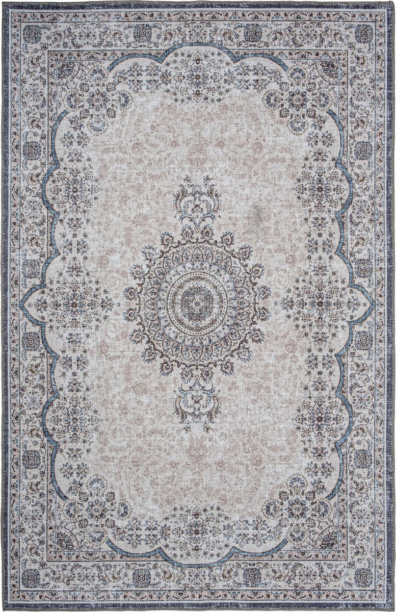 Perzisch Tapijt "Ofeila" Crème Vintage met Oosterse motieven 160 x 230 cm
