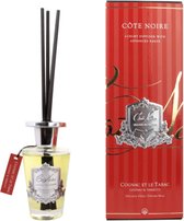 Geurstokjes Cognac & Tabacco 150ml zilver - Cote Noire