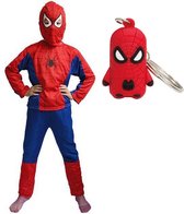 Spiderman verkleedpak - Spiderman Speelgoed - maat 140/152 - Verkleedkleren jongen - Verkleedkleren Meisje - Spiderman cape