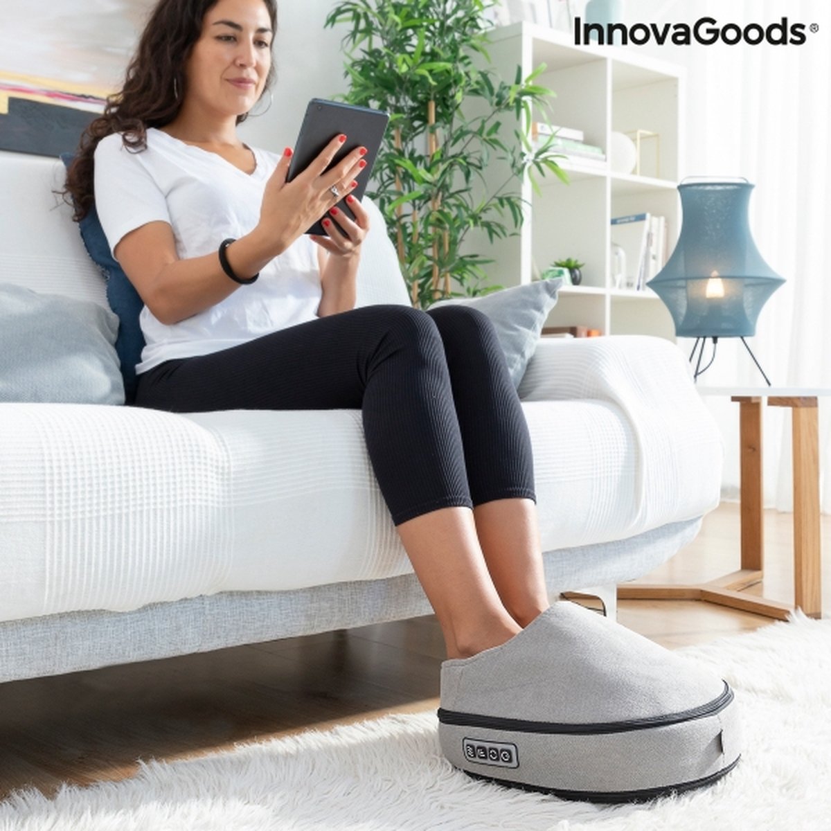 2-IN-1 SHIATSU WARMTE MASSAGER FUTSA - Massage apparaat - massage voeten - Voetenwarmers - Voetenverwarmer - Voetenwarmer pantoffel