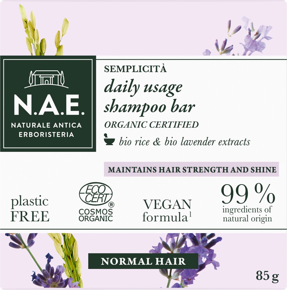 N.A.E. Shampoo Bar Dagelijks Gebruik 85 gr
