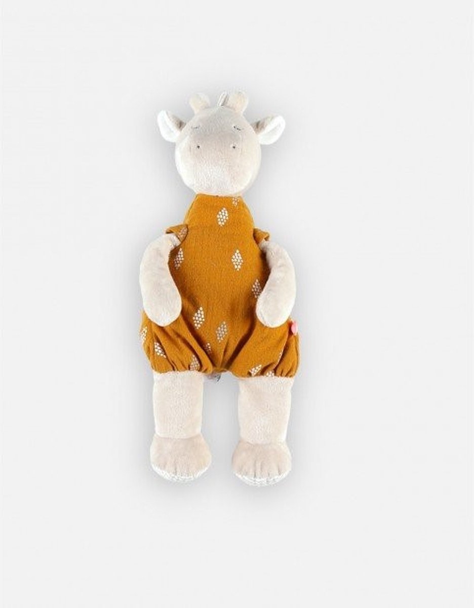 Noukie's Knuffel geboorte Bali de olifant – ultrazacht fluweel – uniseks babycadeau – hazelnoot – 1 stuk