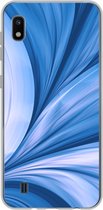 Geschikt voor Samsung Galaxy A10 hoesje - Blauw - Abstract - Design - Siliconen Telefoonhoesje