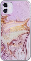 Coque iPhone 11 - Marbre - Peinture - Abstrait - Siliconen