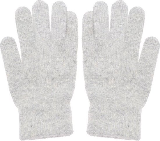 Dames handschoenen van extra zacht wol - grijs