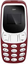 Kleine Minitelefoon met Bluetooth - Stemwisselaar - Telefoon Dual Sim - Rood