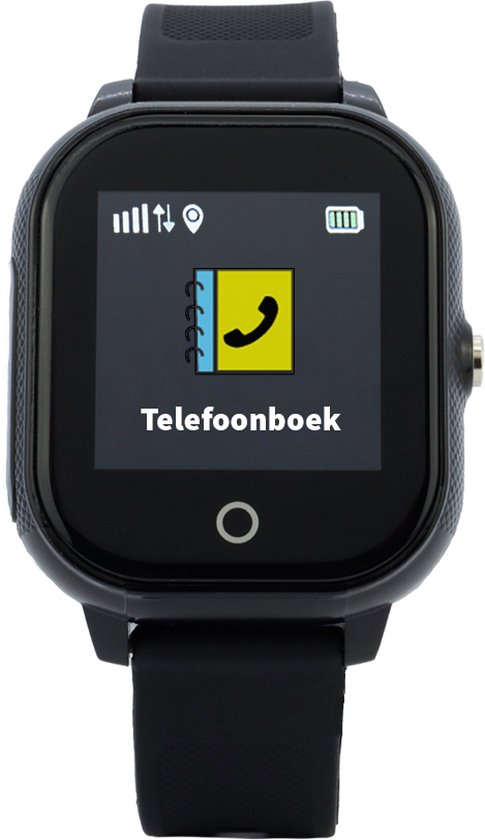 One2track Connect Go - GPS tracker telefoonhorloge voor kinderen - Zwart - GPS met belfunctie - GPS horloge Kind - one2track