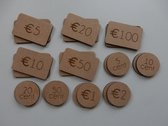 Houten speelgeld