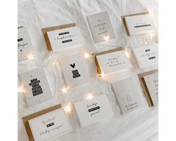 12x hippe Nederlandse kerstkaarten (A6 formaat) - kerst kaarten om te versturen - kaartjes blanco - kaartjes met tekst - luxe kerstkaarten - feestdagenkaarten - kerstkaart - wenskaarten