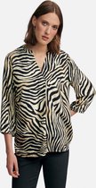 Blouse met 3/4-mouwen en zebraprint