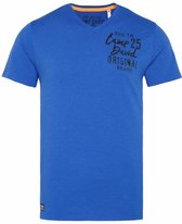 Camp David ® T-shirt met V-hals en print op de rug