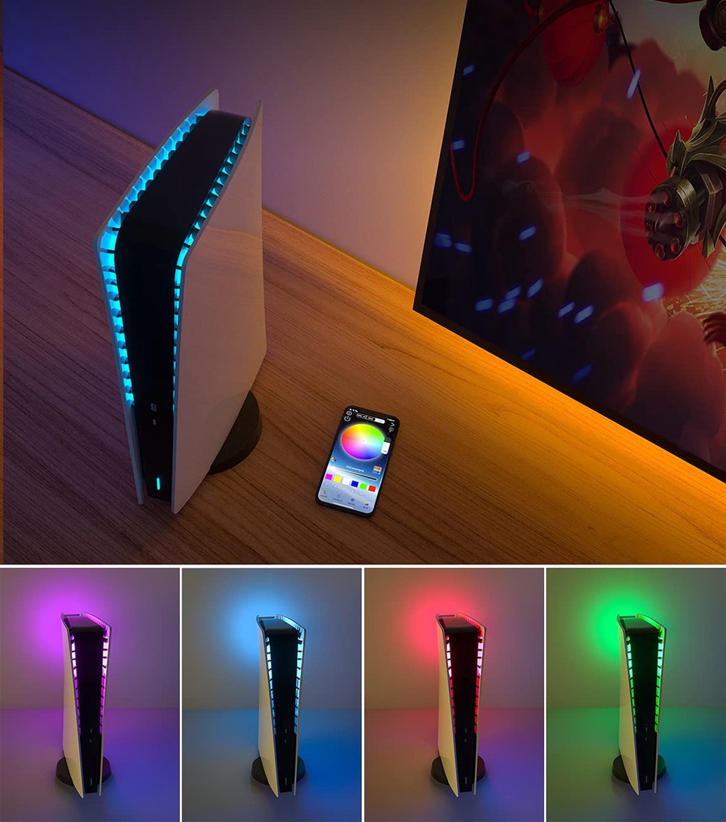 Bande LED Smart RGB Playstation 5 - Comprend une application et
