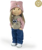 Lullu Dolls - Floor - Luxe Handgemaakte pop - Soft touch - Duurzaam - Unieke poppen - Stoffen pop - Kerst Kado Tip