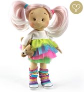 Lullu Dolls - Ruby Regenboog - Luxe Handgemaakte pop - Soft touch - Duurzaam - Unieke poppen - Stoffen pop - Kerst kado Tip