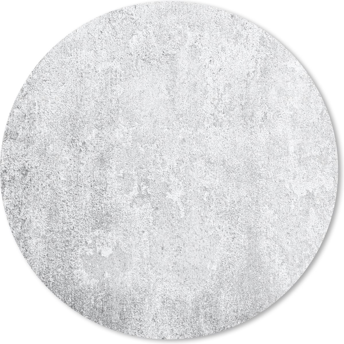 Muismat rond 30x30 cm - Mousepad Beton - Grijs - Muur - Ronde muismatten