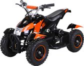 Elektrische kinder Quad ATV Cobra 800 watt 25 - 30 km/u 3 Standen Zwart/Oranje
