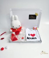 Kraamcadeau - Baby knuffel - Babygeschenk- knuffel met naam - kraamcadeau met naam - kado - konijn - Lief - knuffel konijn 30 cm - Naam Personaliseren - Babyshower cadeau - voor jo