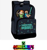 Minecraft tas Rugzak | Schooltas SURVIVAL MODE! | Rugtas - Populaire game | Rugzak 36 cm 2 vakken 12L