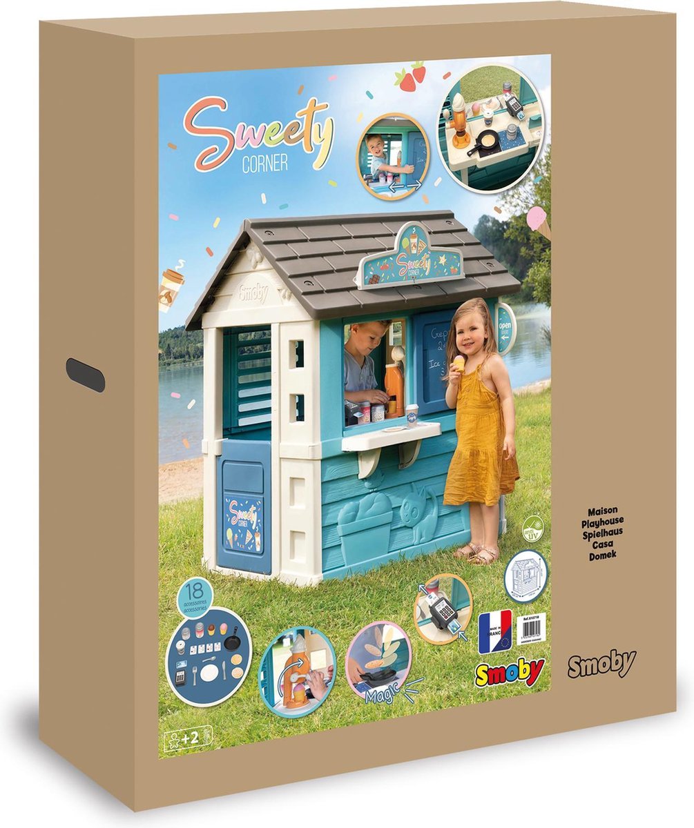 Smoby Sweet Corner - 105 x 110 x 127 cm - Speelhuis — afbeelding 11