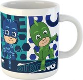 mok PJ Masks jongens 325 ml keramiek wit/blauw