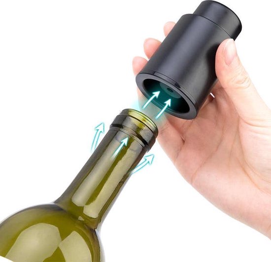 Wijn Vacuüm pomp - Wine Saver - Wijn Stopper- Vacuum Pomp - Wijnkurk - Wijn dop - Wijn pomp - Cadeauverpakking - Cacious