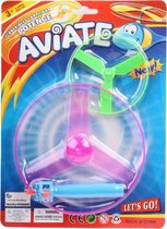 lanceerspel Aviate junior 19 x 26 cm blauw 3-delig