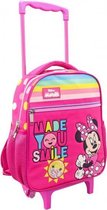 trolley rugzak Minnie Mouse meisjes 31 cm polyester roze