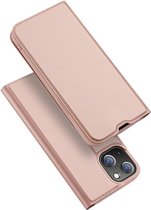 Dux Ducis - Slim bookcase hoes - iPhone 13 Mini - Rose Goud