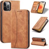 Hoesje voor iPhone 11 Book case hoesje - Flip cover - Wallet case voor iPhone 11 - Hoesje met pasjes - Bruin