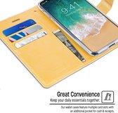 Étui pour téléphone compatible avec Apple iPhone 13 - Étui portefeuille Blue Moon Diary - Or