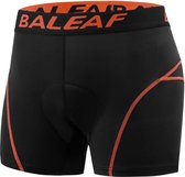 Fietsbroek met zeem XXL Oranje - Fietsonderbroek met gel zitvlak - Vocht absorberend - Ergonomisch en comfortabel - Maat: 40-42