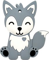 Chewzoo® - Bijtketting - Kauwketting - De Sluwe Vos - Grijs