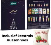 Kneipp Adventskalender in cadeauverpakking inclusief kerstmis kussenhoes - Kneipp-producten. Beauty – adventskalenders vrouwen – dames – kerstcadeau – sinterklaas cadeau – cadeauset - kerstge