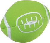 Splashbal football 13 cm foam groen