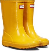 Hunter - Regenlaarzen voor kinderen - Kids First Classic Gloss - Geel - maat 22EU