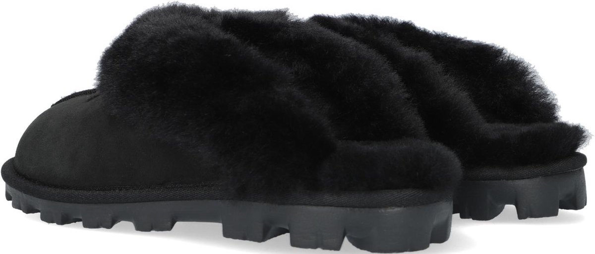 UGG Coquette Dames Sloffen - Black - Maat 37 | bol.com