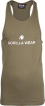 Gorilla Wear Carter Stretch Tank Top - Legergroen - L