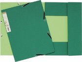 25 x Elastomap Exacompta Forever - A4 - karton extra solide - 3 volets - vert