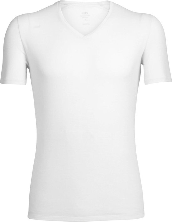 Icebreaker Anatomica SS Crewe Thermo Shirt - Taille S - Homme - Blanc