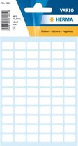 etiketten vierkant 462 stuks 8 x 12 mm wit