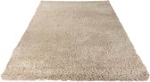 Hoogpolig Gerecycled Floki vloerkleed Beige -80 x 150 cm