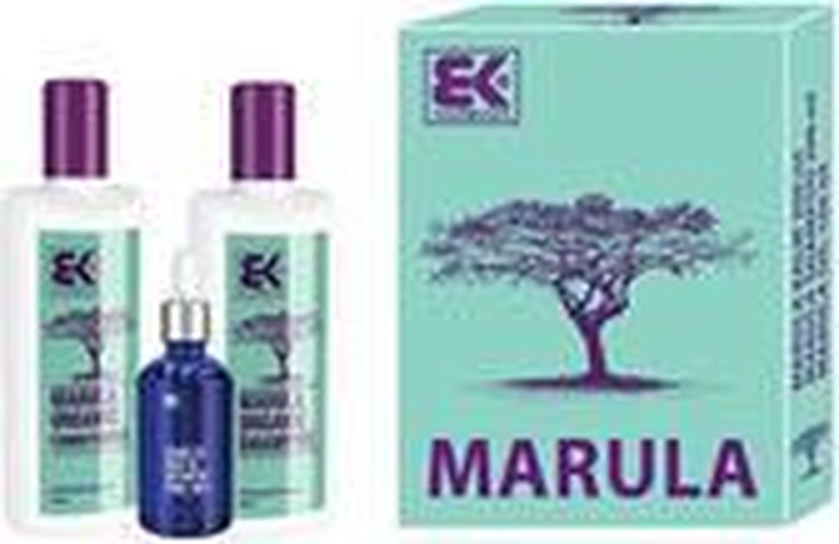 Gift Set Marula With Natural Exotic Oil For Beauty And Freshness Of Hair And Body