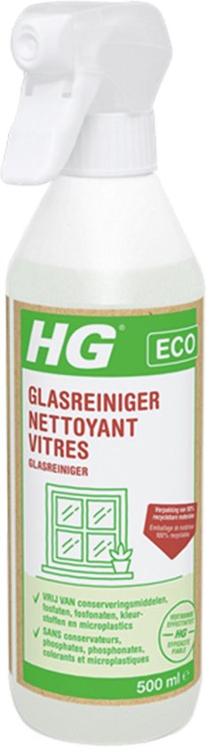 HG ECO glasreiniger De ultieme glasreiniger voor een glanzend en streeploos  resultaat | bol.com